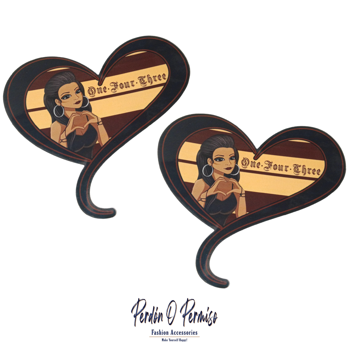 143 Sticker | One Four Three Sticker | Chicana Stickers | Chicana Fashion | Stickers and Decals