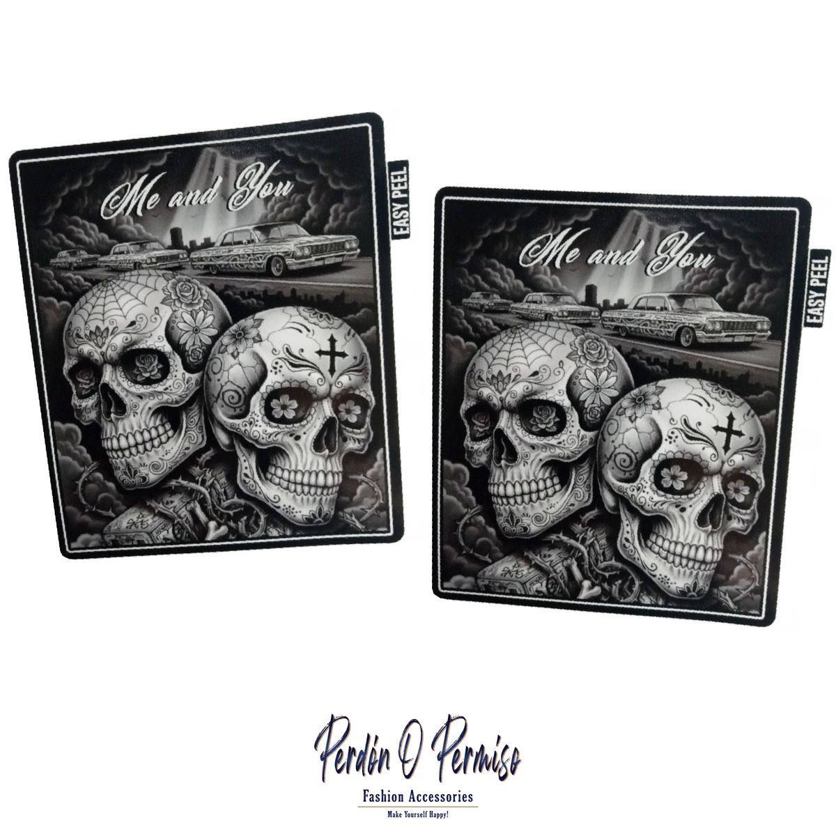 Me and You 2 Pack | Day of the Dead Sticker Pack| Chicano Fashion | Stickers and Decals
