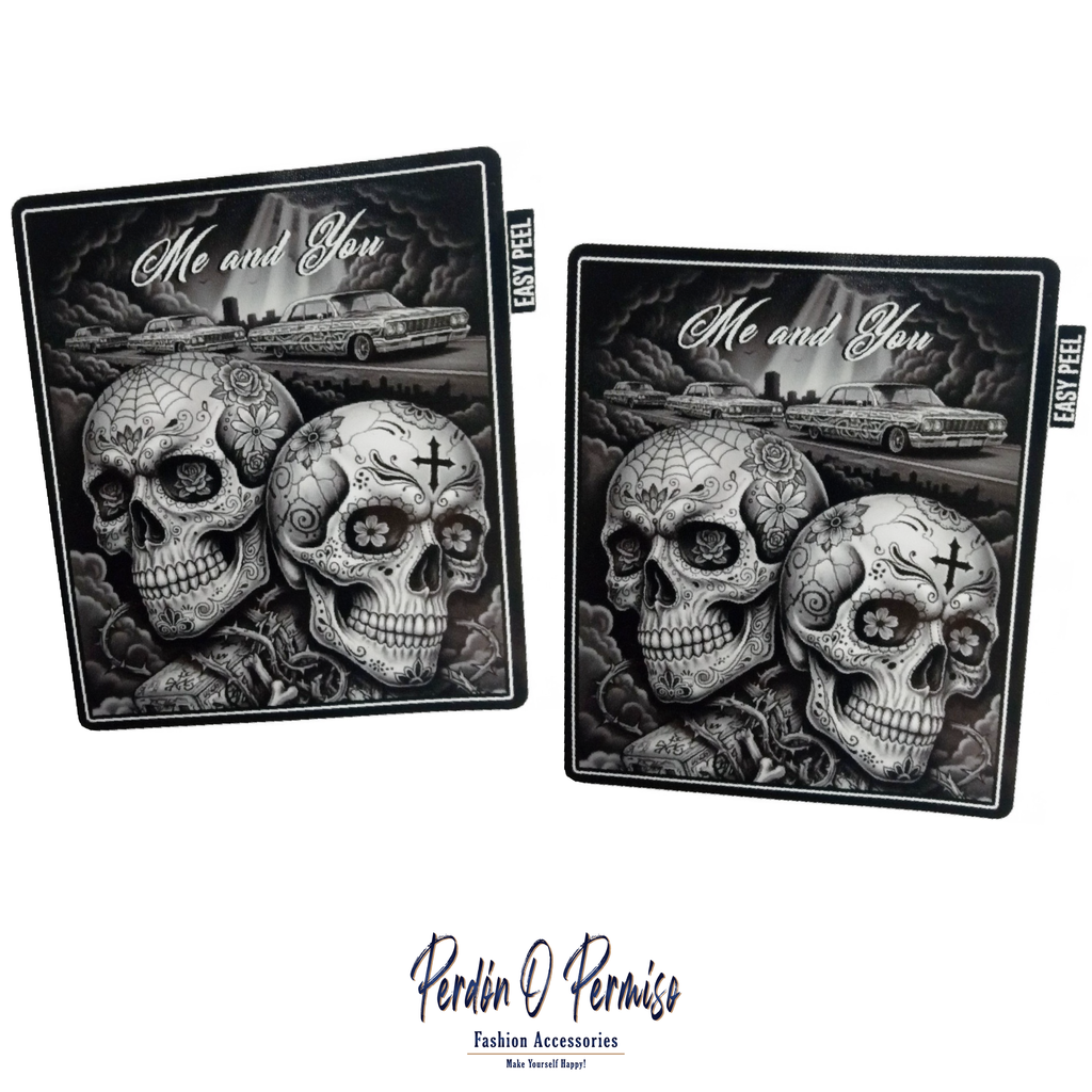 Me and You 2 Pack | Day of the Dead Sticker Pack| Chicano Fashion | Stickers and Decals